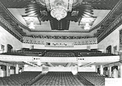 Warner Grand Theatre Historical Photo of Opening Day 1931 Main Lobby view from stage