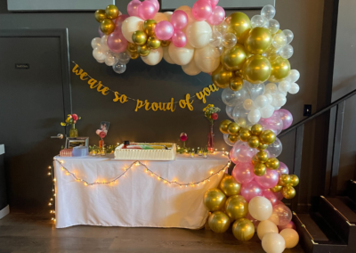 Graduation Party Cake Tables