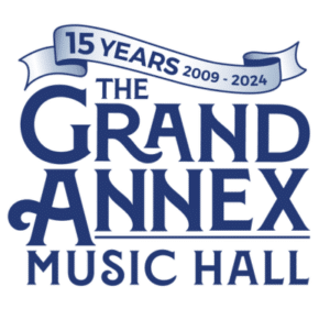 15 Years 2009-2024 The Grand Annex Music Hall, Anniversary Logo15 Years 2009-2024 The Grand Annex Music Hall, Anniversary Logo