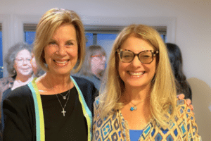 Supervisor Janice Hahn and Liz Schindler Johnson, Executive Director of Grand Vision