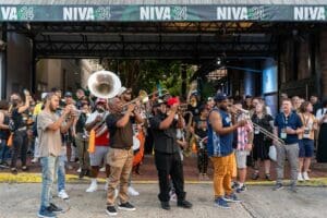 The NIVA24 concert outside the Republic NOLA in New Orleans