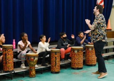 Park Western Percussion Students with their Meet the Music Teacher