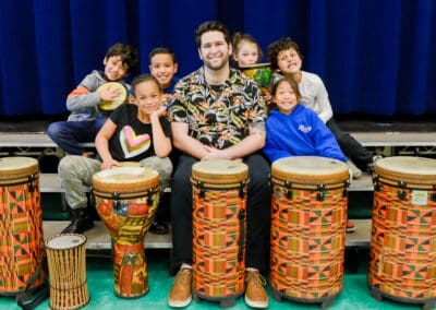 Park Western Percussion Students with their Meet the Music Teacher