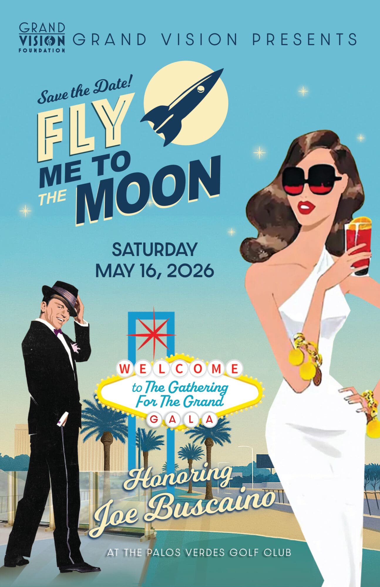Fly Me to the Moon Save the Date