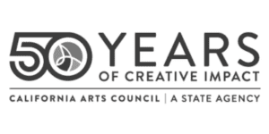 50 Years of Creative Impact California Arts Council A State Agency (logo)
